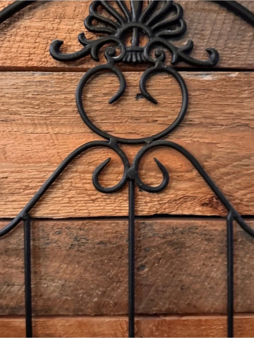 Black Metal Wall Basket Planter - Home Accents